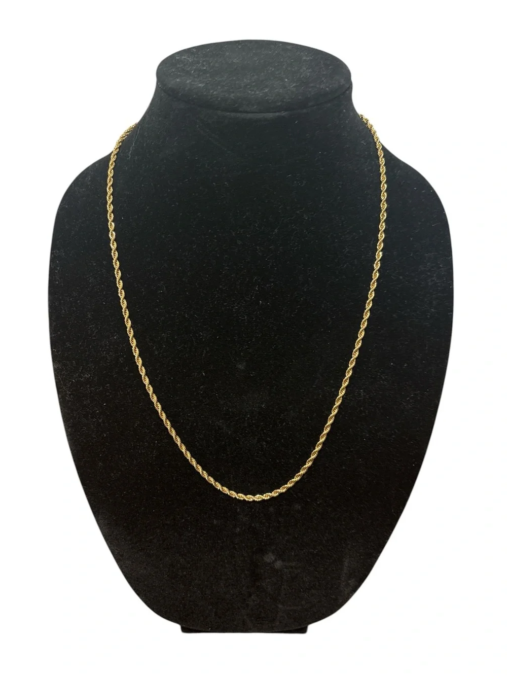Gold Plated Rope Chain 24” never worn